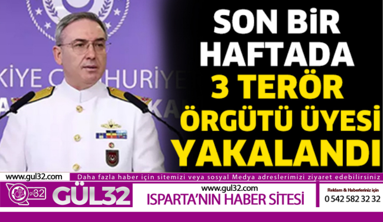 3 TERÖR ÖRGÜTÜ ÜYESİ YAKALANDI

