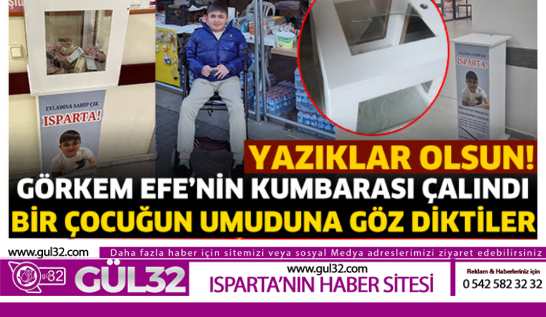 GÖRKEM EFE’NİN KUMBARASINI ÇALDILAR!