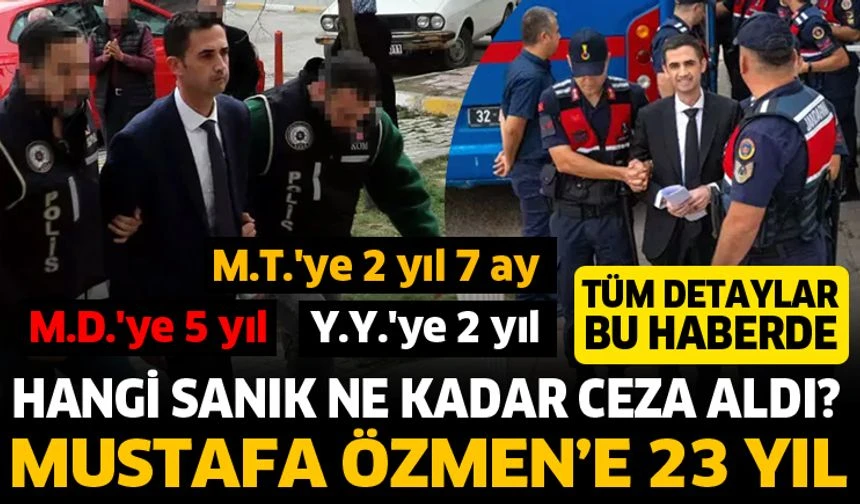 
Gelendost eski belediye başkanına 23 yıl 11 ay hapis cezası