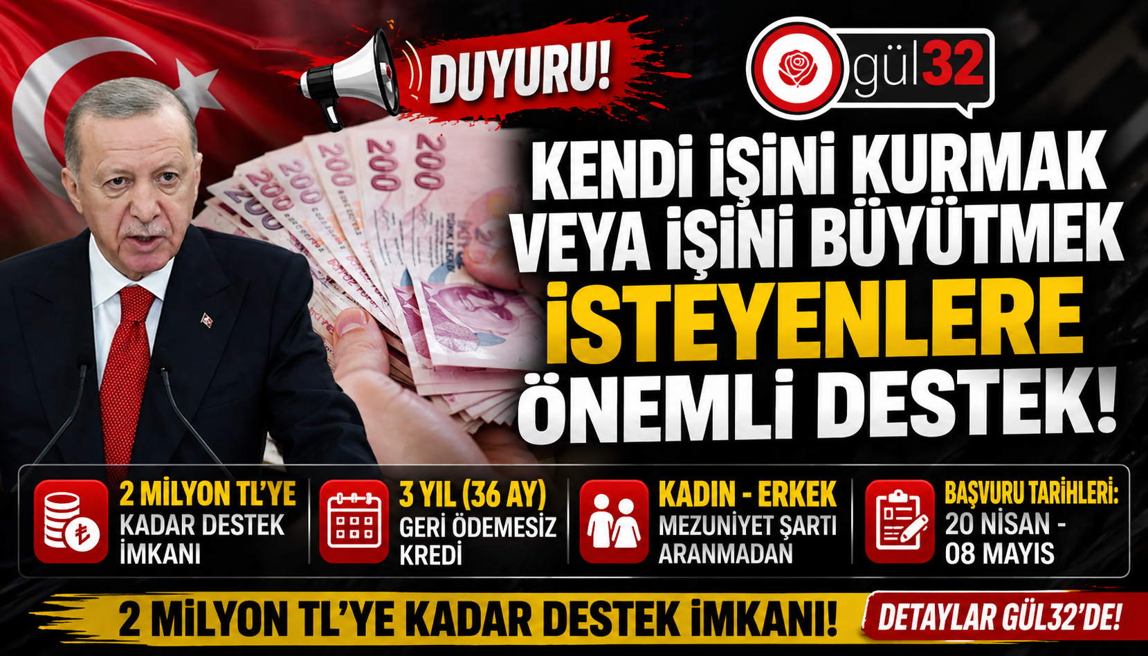 Cumhurbaşkanı Erdoğan Açıkladı: KOSGEB 2026 Girişimci Destek Programı Başladı