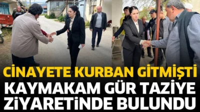 
Senirkent Kaymakamı Seda Gür, cinayete kurban giden Ali Uçan’ın ailesine