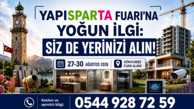 YAPISPARTA FUARI’NA YOĞUN İLGİ: SİZ DE YERİNİZİ ALIN!