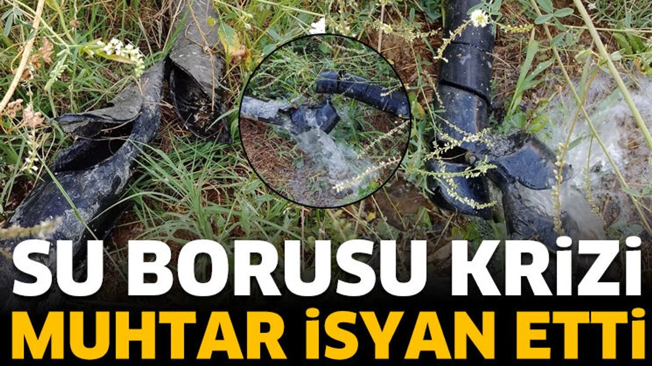 
Isparta'nın Gelendost ilçesine bağlı Yenice Köyü Muhtarlığı, köyde su borularına