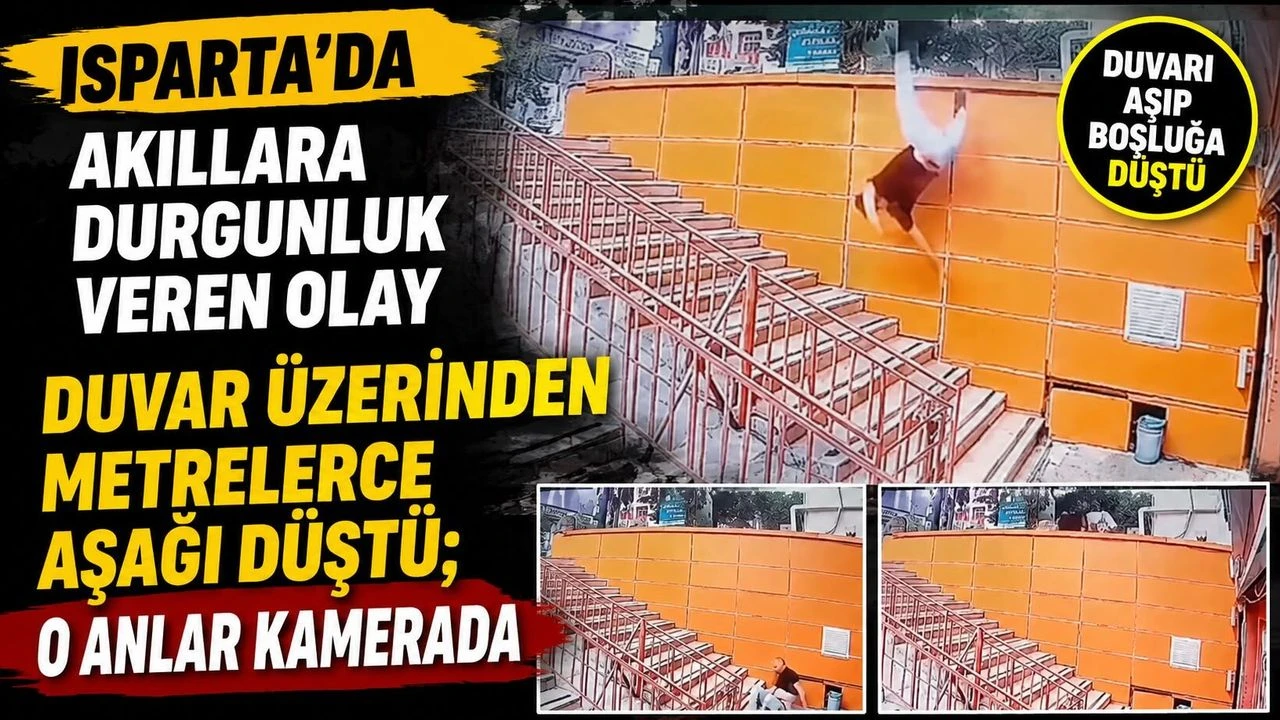 
ISPARTA'da alkollü olduğu iddia edilen bir kişi, duvar üzerinde uzandığı