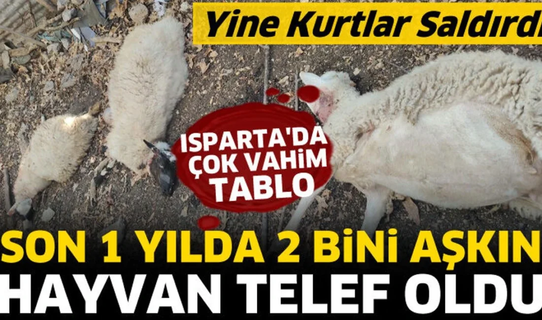 
Isparta'nın Sütçüler ilçesine bağlı Kasımlar Köyü'nde ağıla kurtlar saldırdı. 9