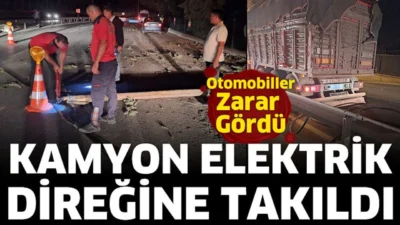 
ISPARTA’nın Eğirdir ilçesinde kamyonun takıldığı elektrik direği devrilerek 2 otomobile