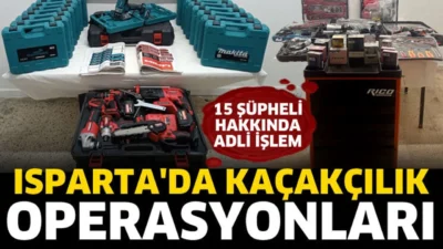 
Isparta’da jandarmadan kaçakçılık operasyonları: 15 şüpheliye işlem