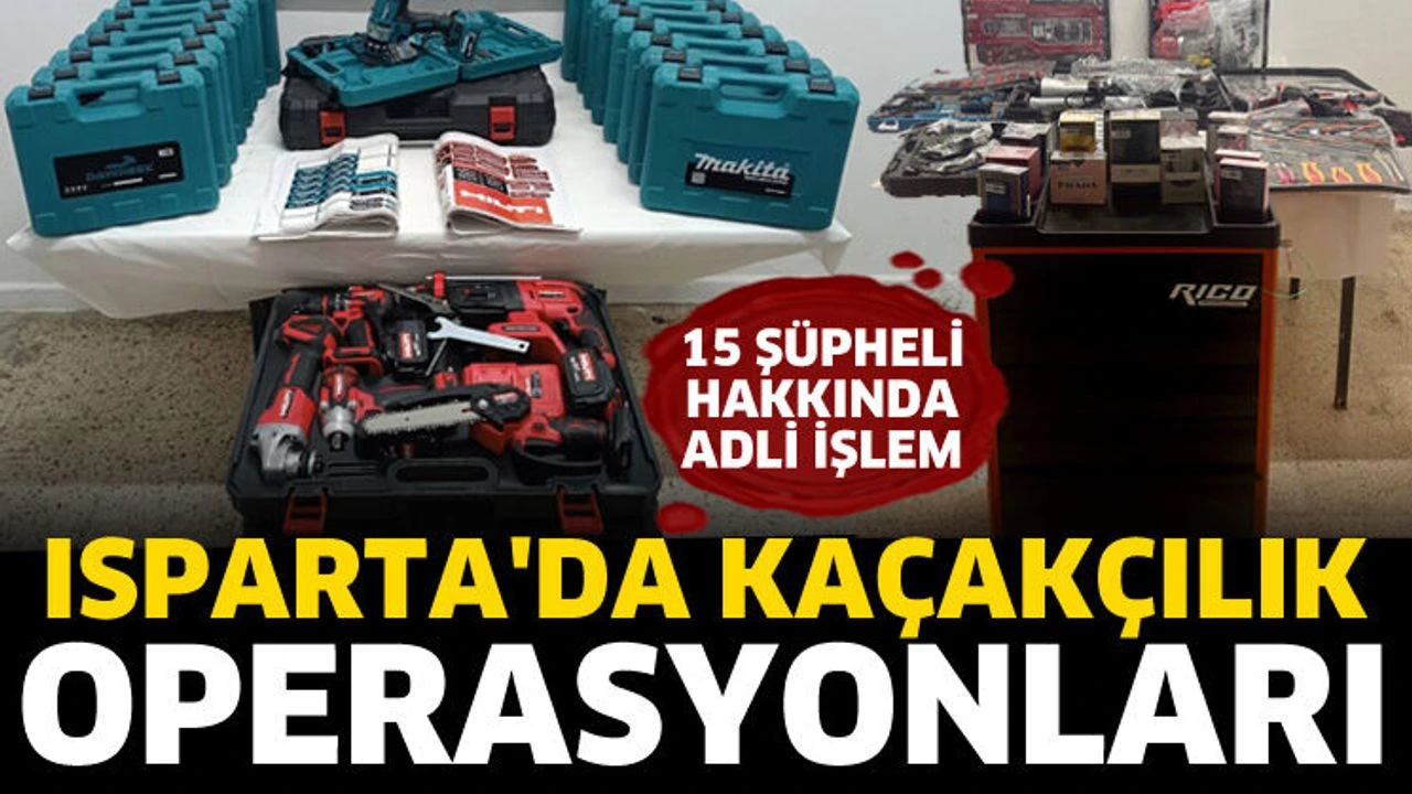 
Isparta’da jandarmadan kaçakçılık operasyonları: 15 şüpheliye işlem